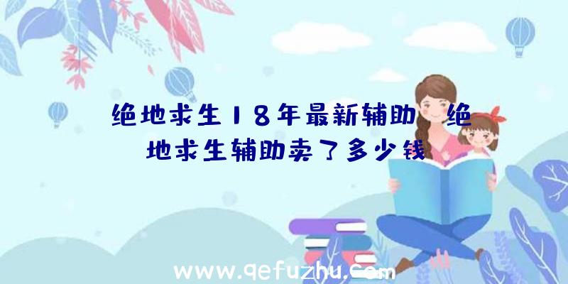 「绝地求生18年最新辅助」|绝地求生辅助卖了多少钱